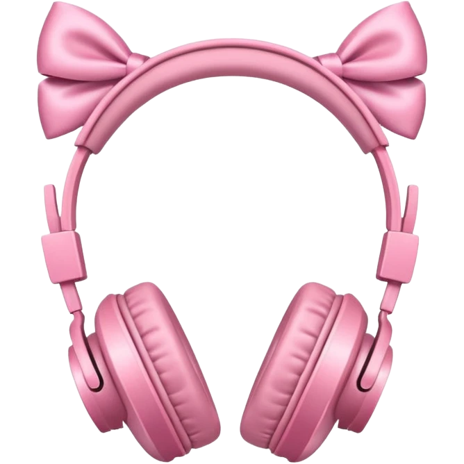 Headphones with bows on sides emoji