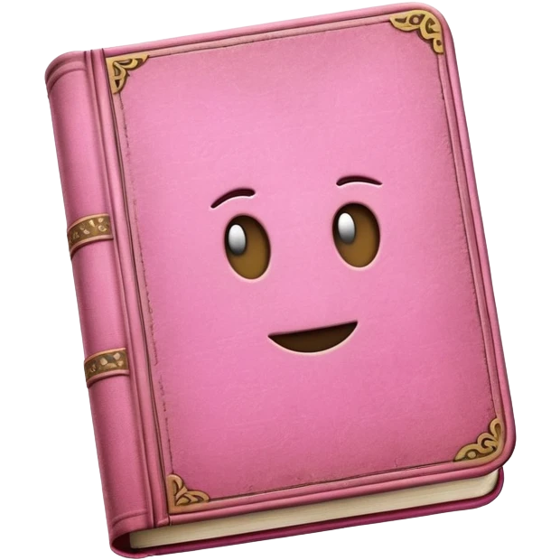 Pink History book emoji