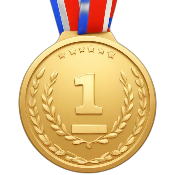 1st place gold medal emoji