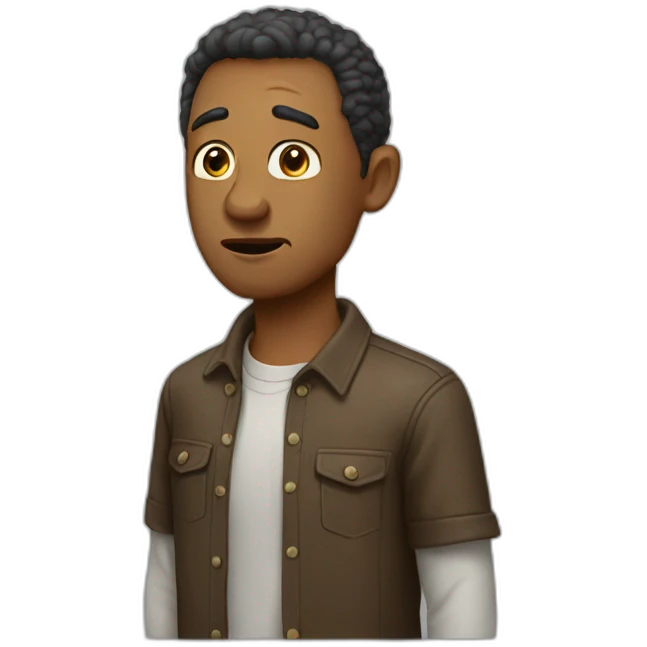 a man who wanted to say something but now it's not emoji