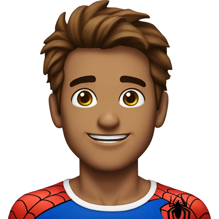 Spiderman con mi rostro emoji
