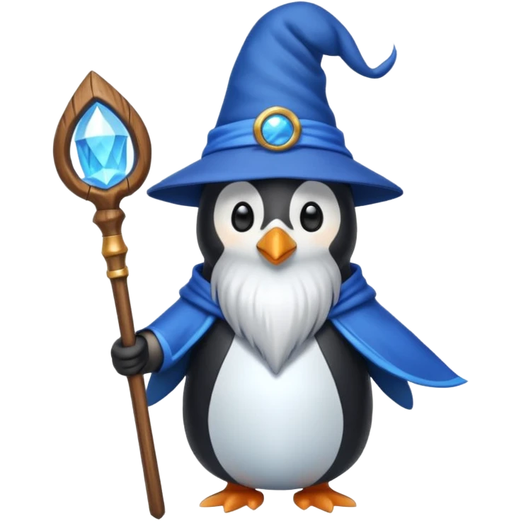 Penguin Wizard emoji