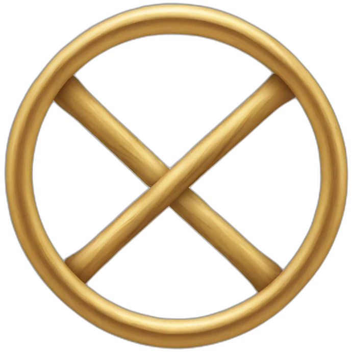 two rings crossed emoji