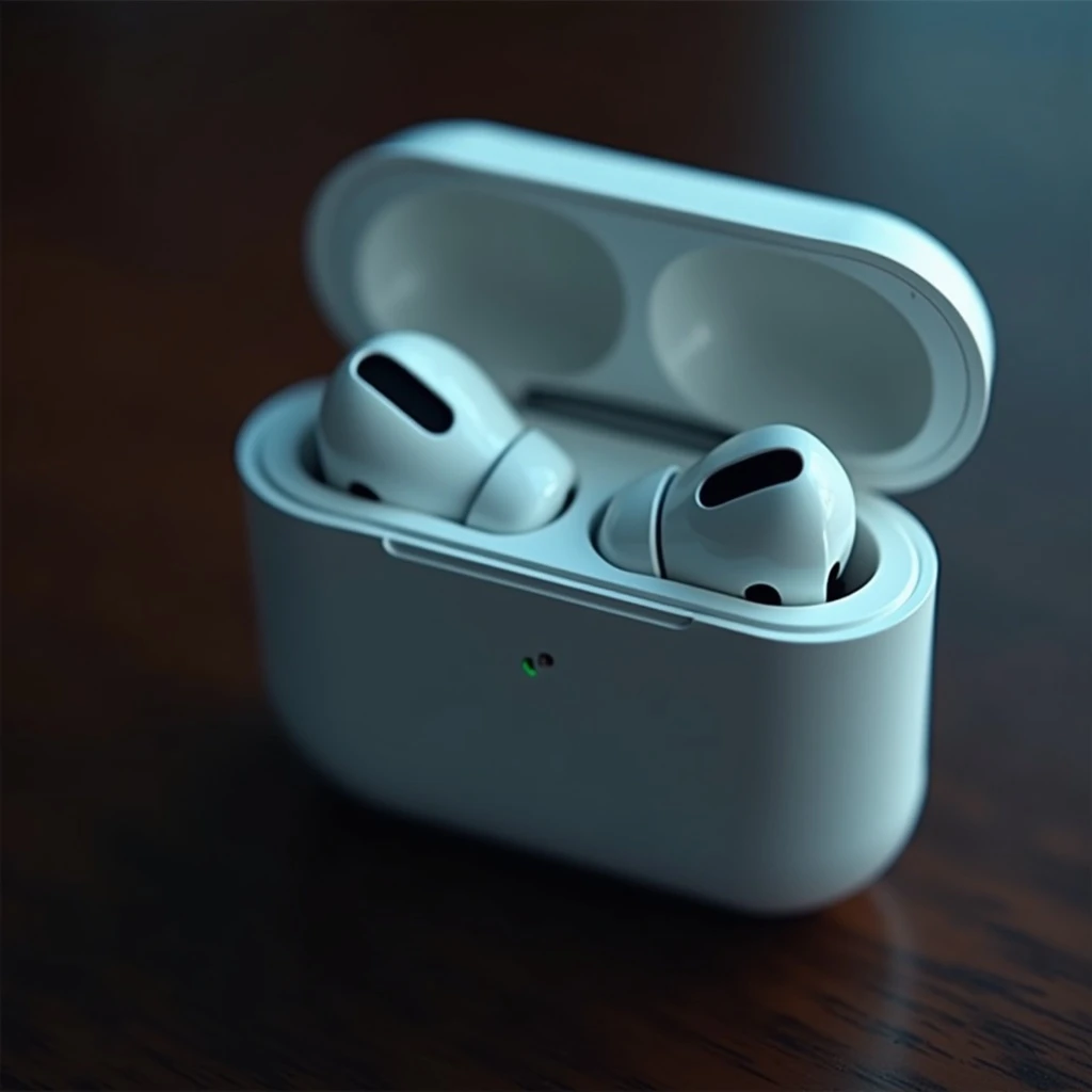cinematic still of a airpods emoji