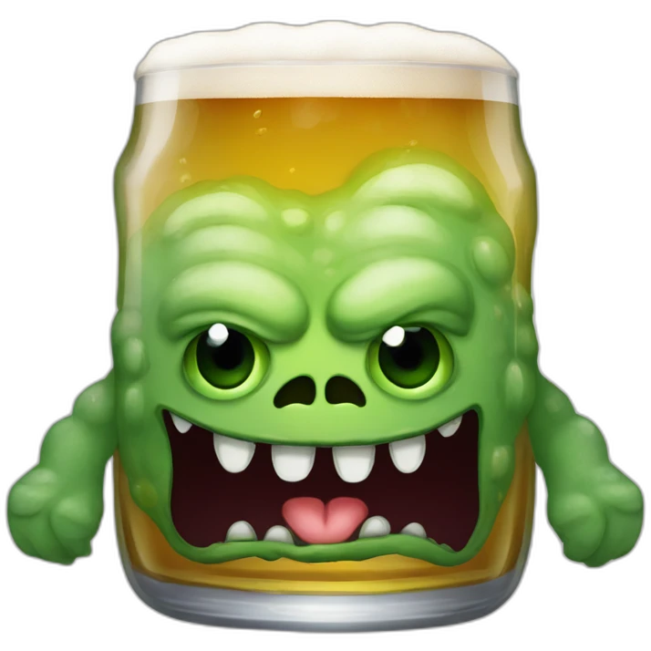 verre de biere monstre emoji