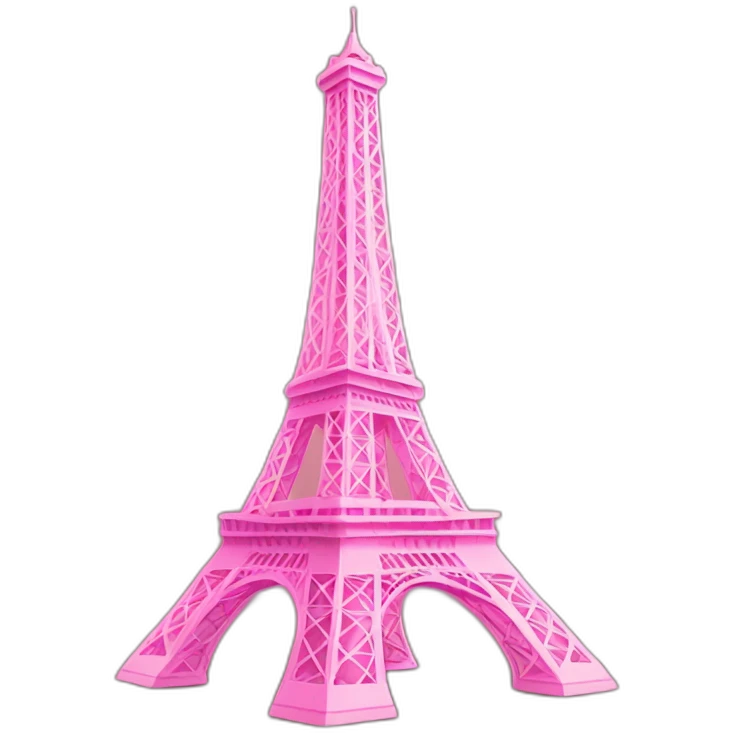 pink Eiffel tower emoji