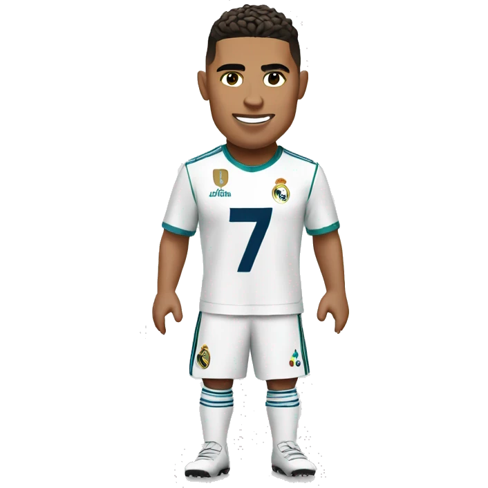 Ronaldo in Real Madrid Jersey  emoji