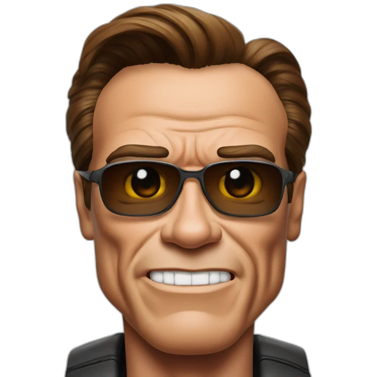 Arnold Schwarzenegger disfrazado operado de la próstata emoji