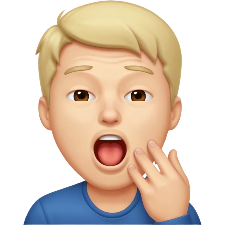 yawning man emoji