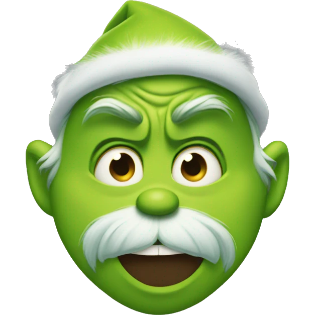 cute grinch face emoji