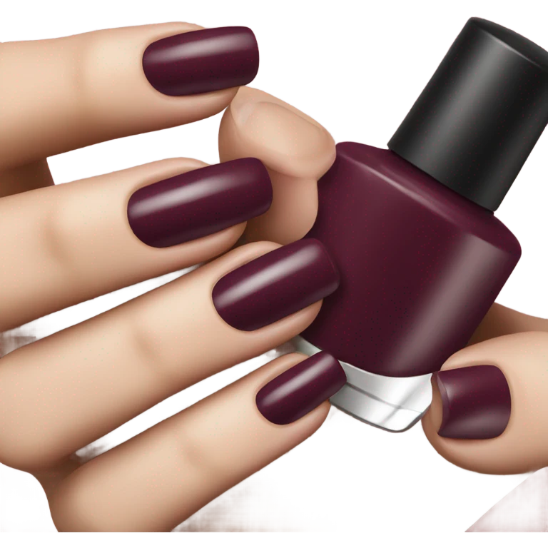 burgundy 💅  emoji