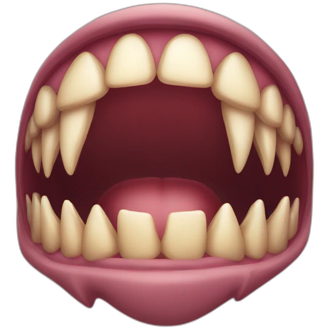 Yava with piranha teeth emoji