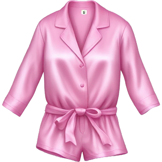 Pink silk pajamas emoji