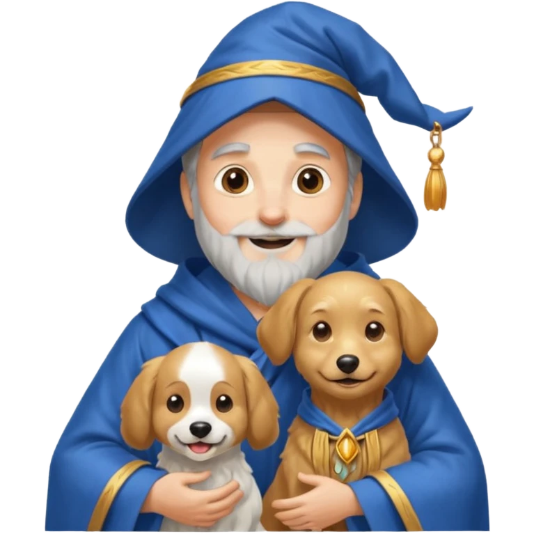 Wizard and dog emoji