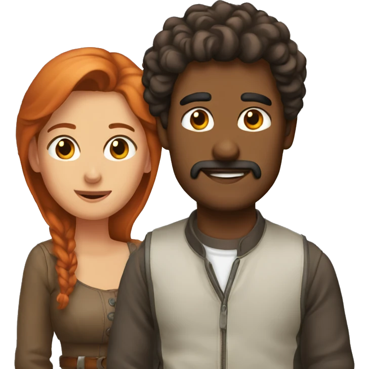 Casal ruiva emoji