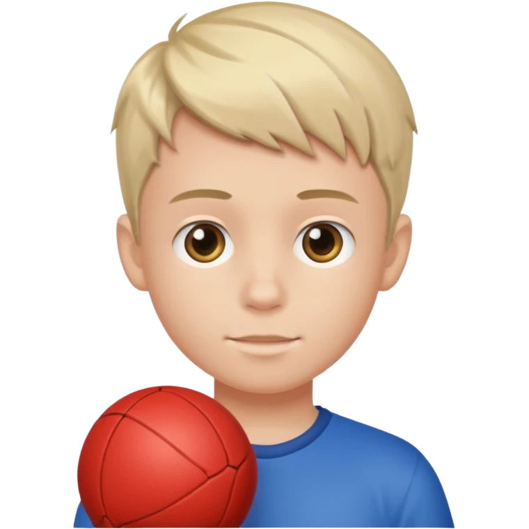 Boy with a ball in his hand emoji