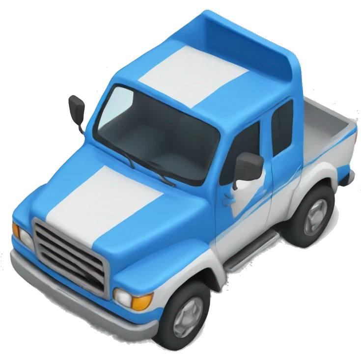 blue truc from top perspective view emoji