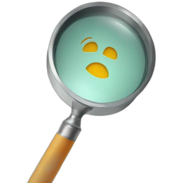 The letter W under a magnifier emoji