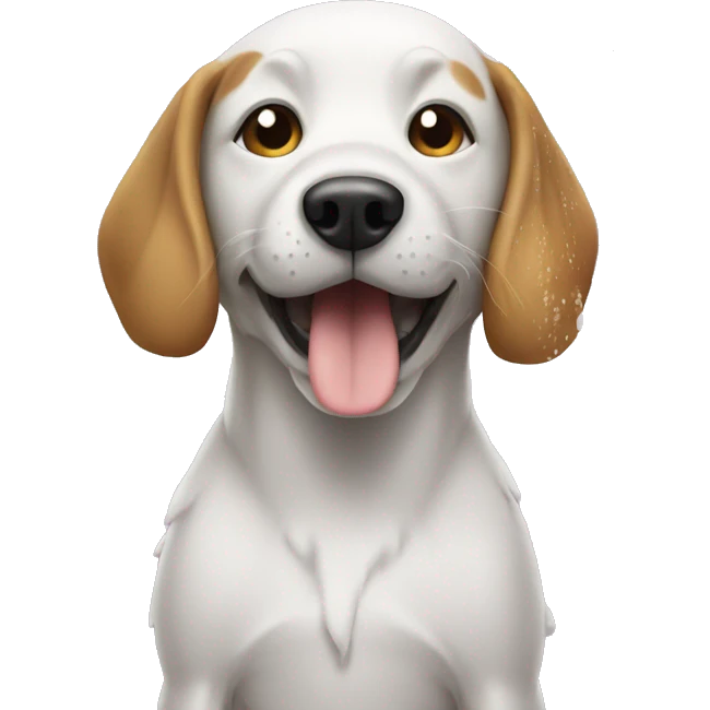Dog taking a shower  emoji