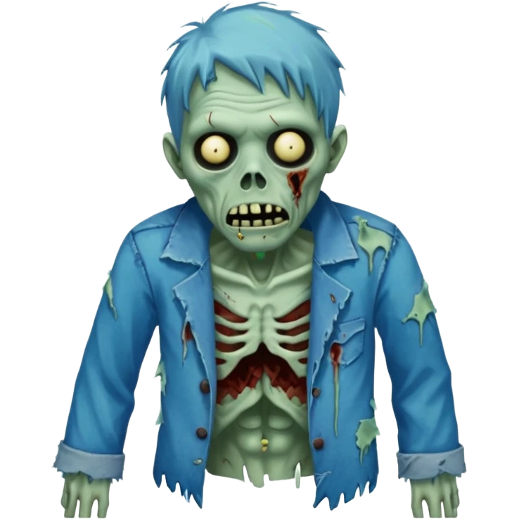 blue zombie emoji