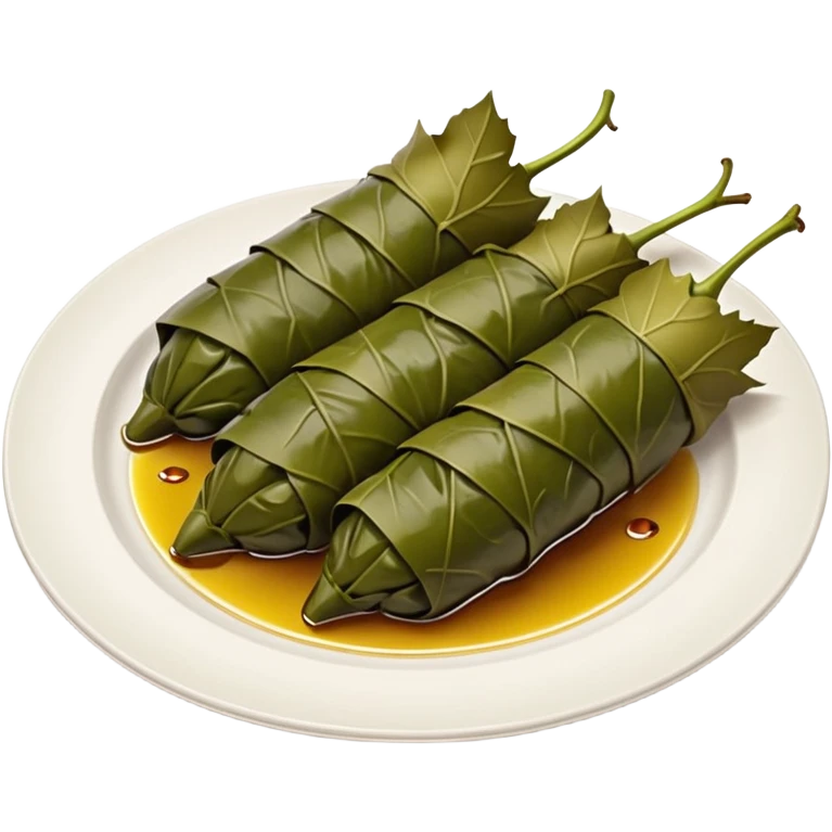 Greek dolma on plate emoji