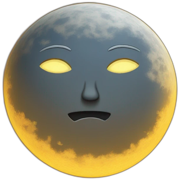 Sun moon emoji