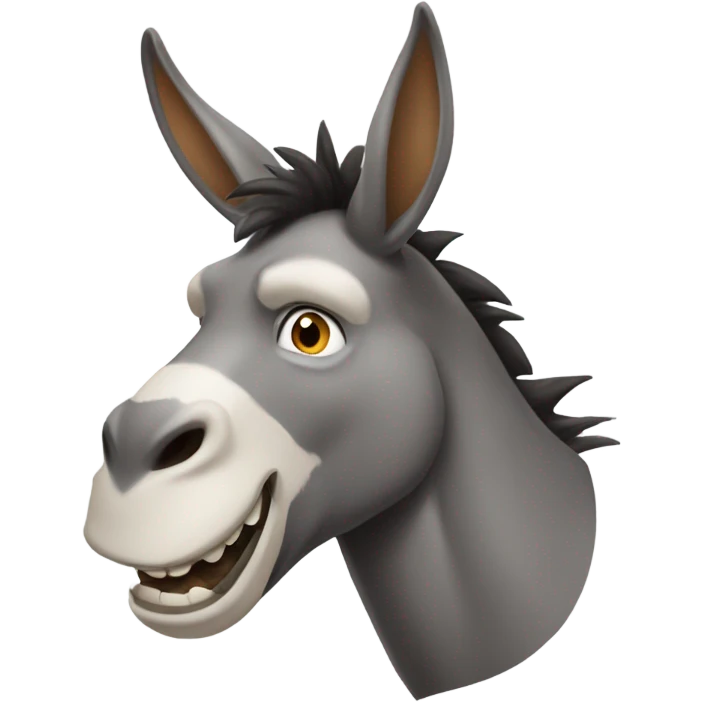  big teeth and add horns donkey dragon  emoji