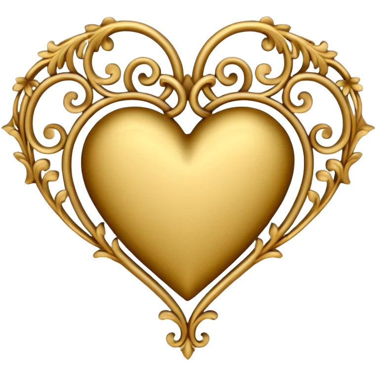baroque filigree heart emoji
