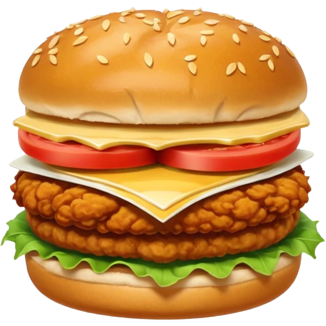 a friend chicken sandwich no lettuce or tomato emoji