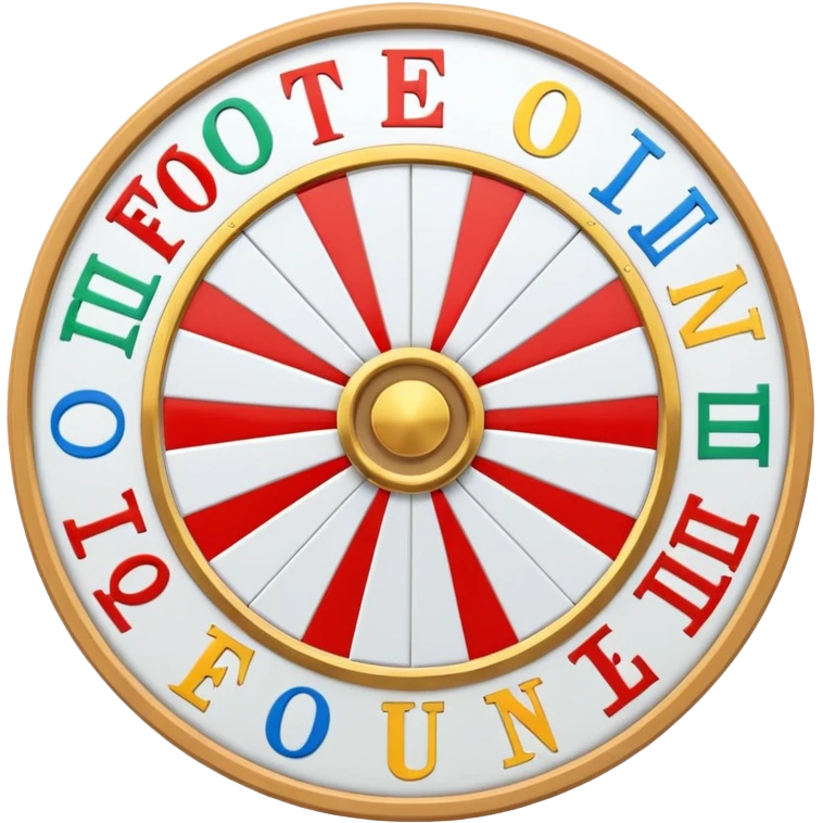  white wheel of fortune puzzle board emoji