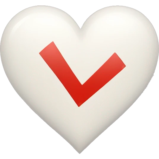 check mark within a heart emoji