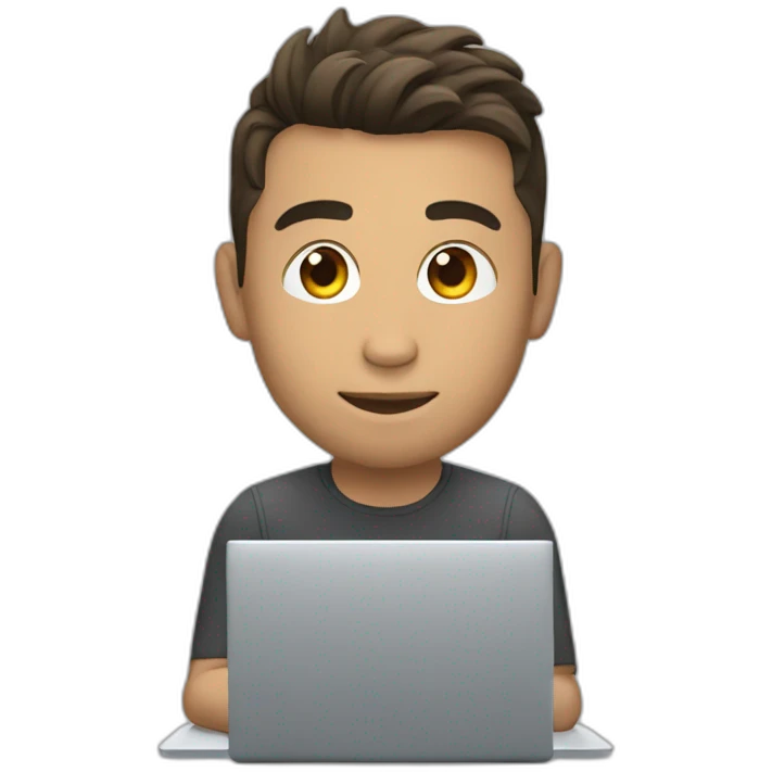 Cristiano ronaldo with a laptop emoji