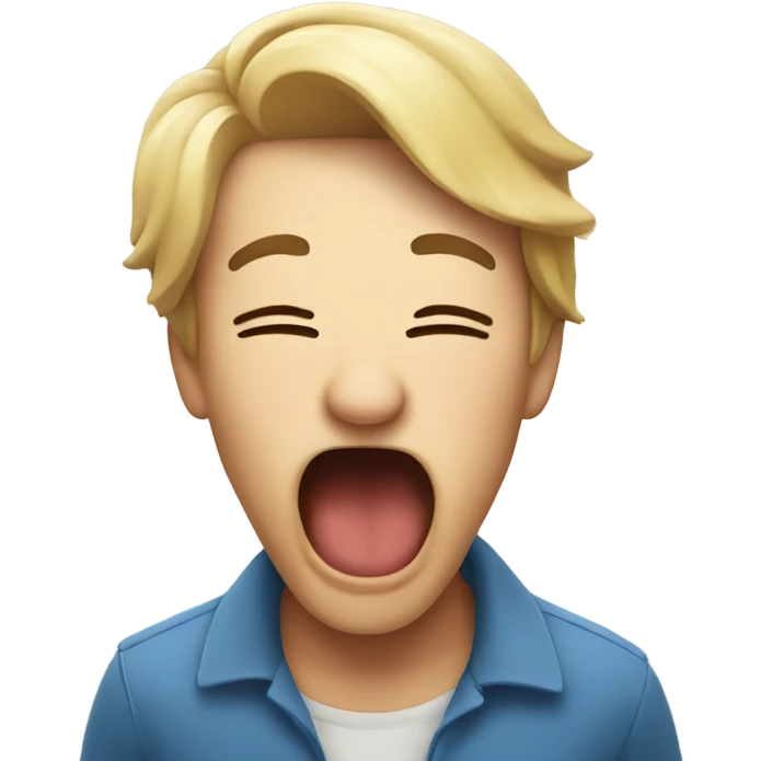 yawn emoji