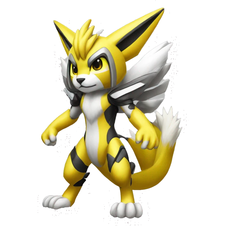 Cool Metabee Renamon Zeraora Full body emoji