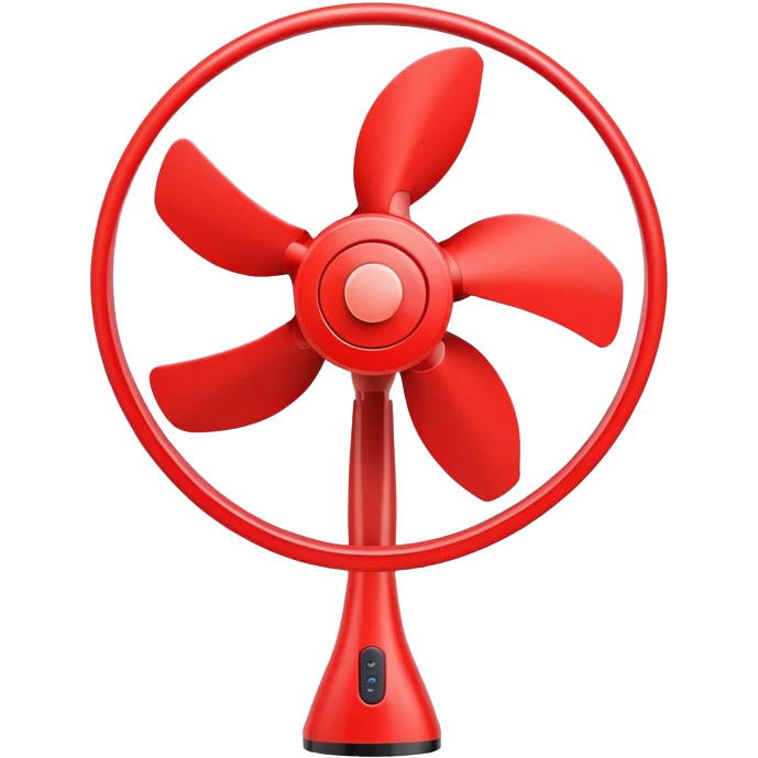 red electric fan emoji
