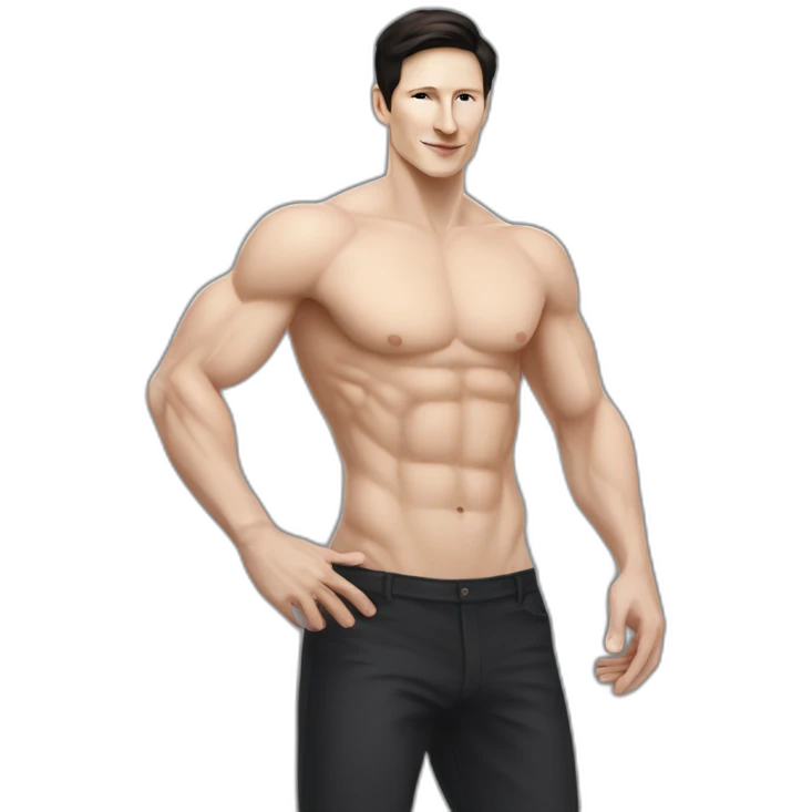 Pavel Durov with muscles emoji
