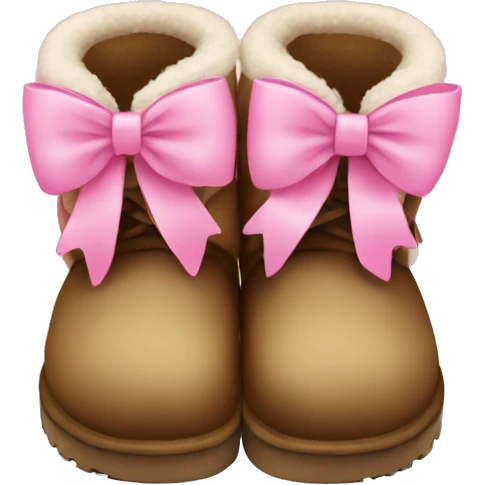 uggs with pink bow emoji