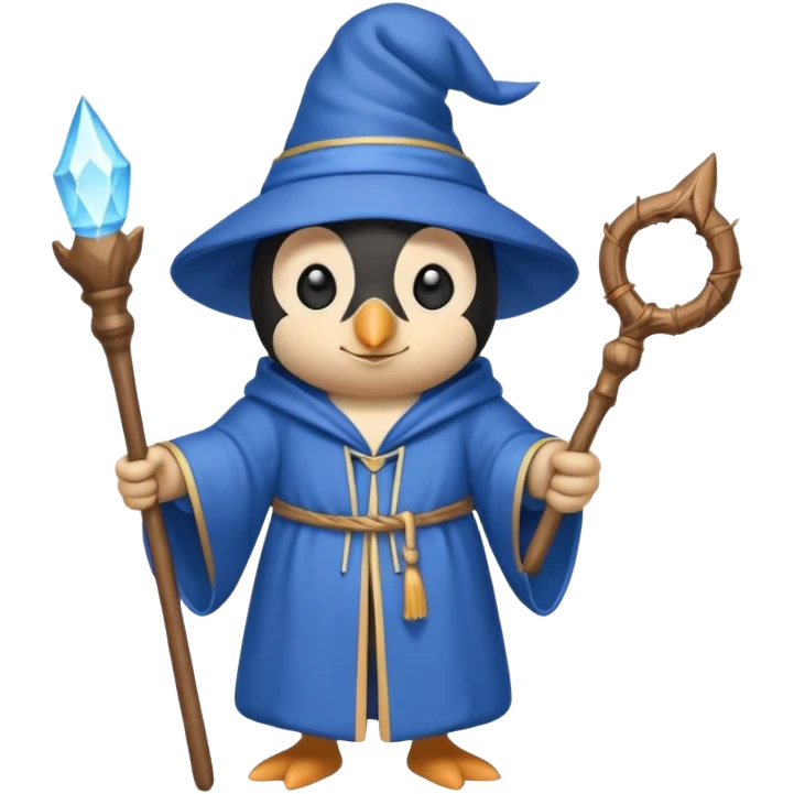 Penguin Wizard emoji