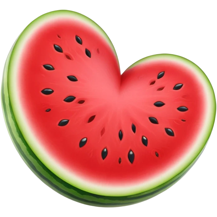 heart shaped watermelon fruit emoji
