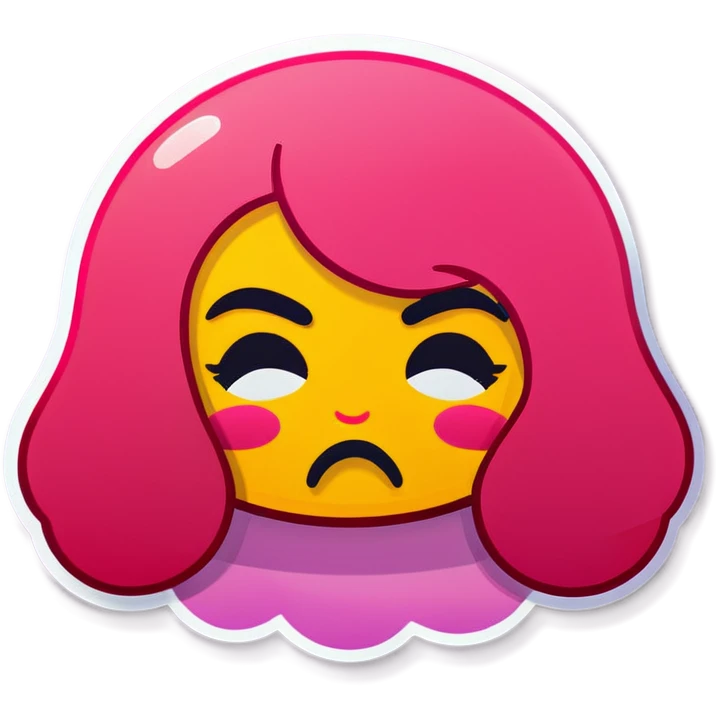 Emoji with nails and pouty face  emoji