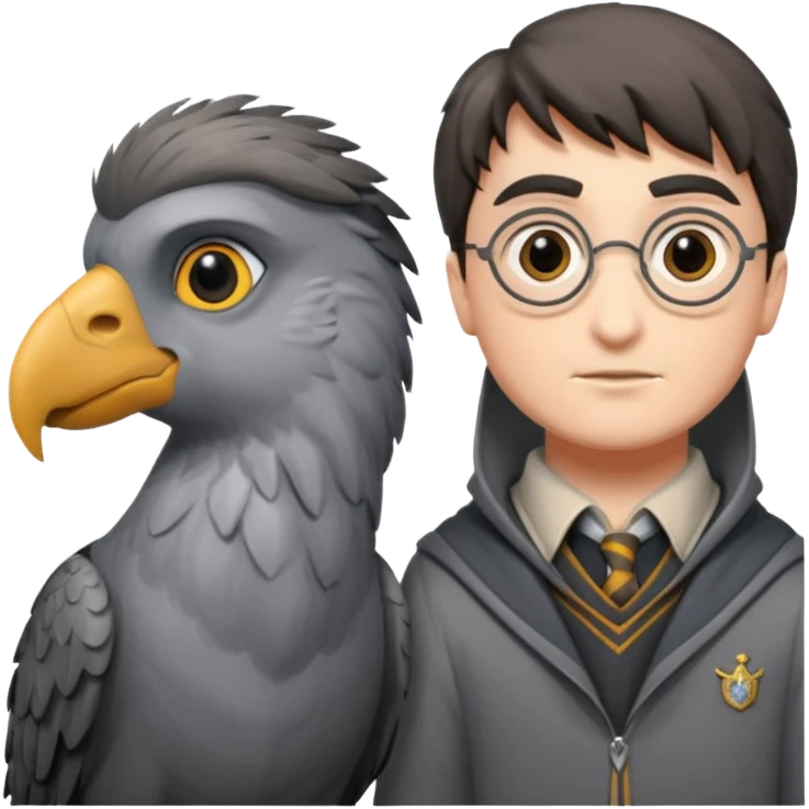 buckbeak and harry potter emoji