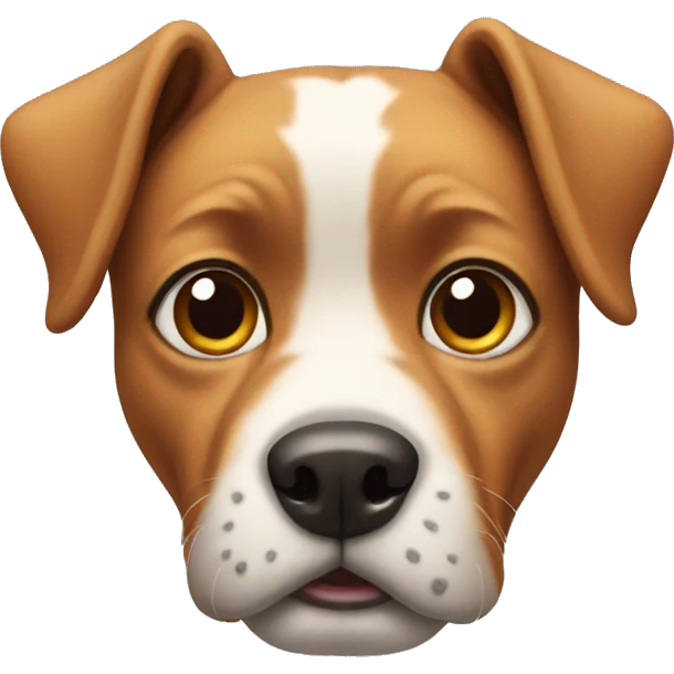 Dog with a big head emoji