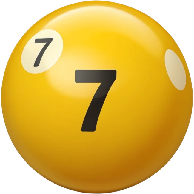 billiard ball 7 number emoji