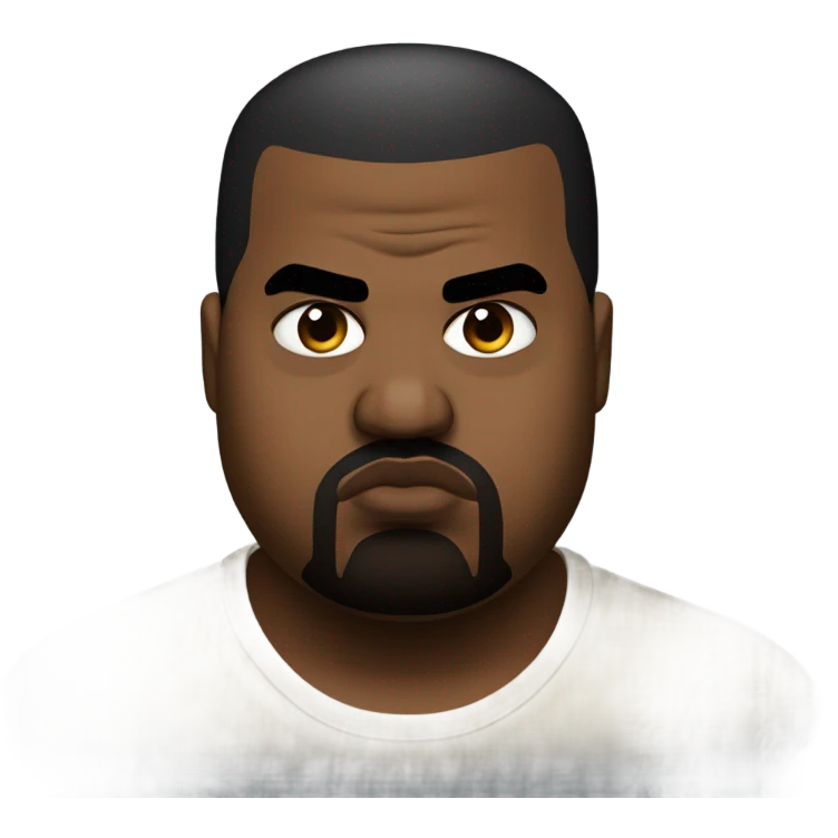 Fat Kanye west mad  emoji