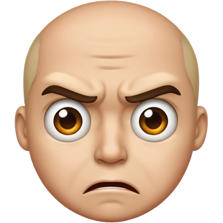 I need you to make an emoji of the gen z stare, like confusion, disgusted and kinda angry emoji