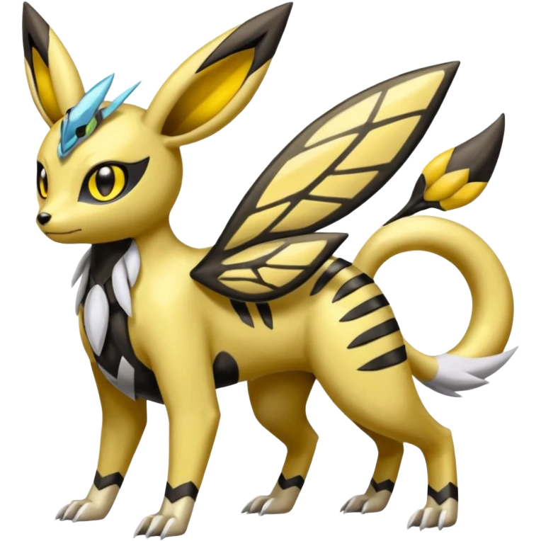 Meloetta-Renamon-Umbreon-Beedrill-Manectric-Palkia-Cresselia-fusion emoji