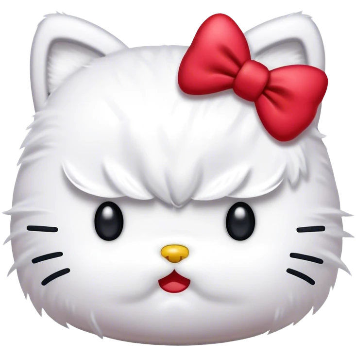 Angry hello kitty emoji