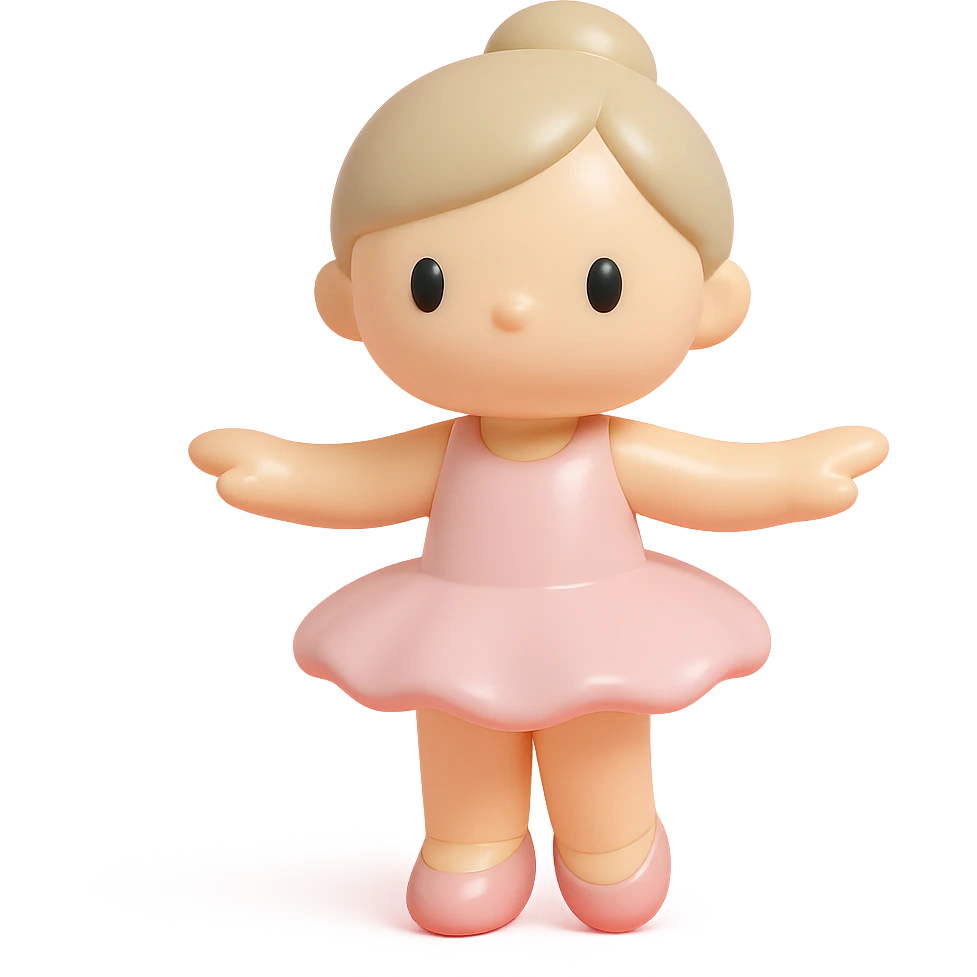 white baby girl dancer emoji