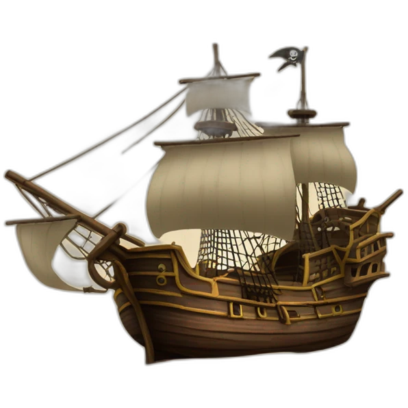 A wreck of a pirate galleon emoji