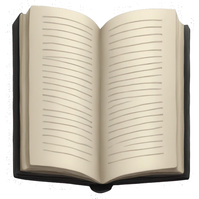 Open black book emoji